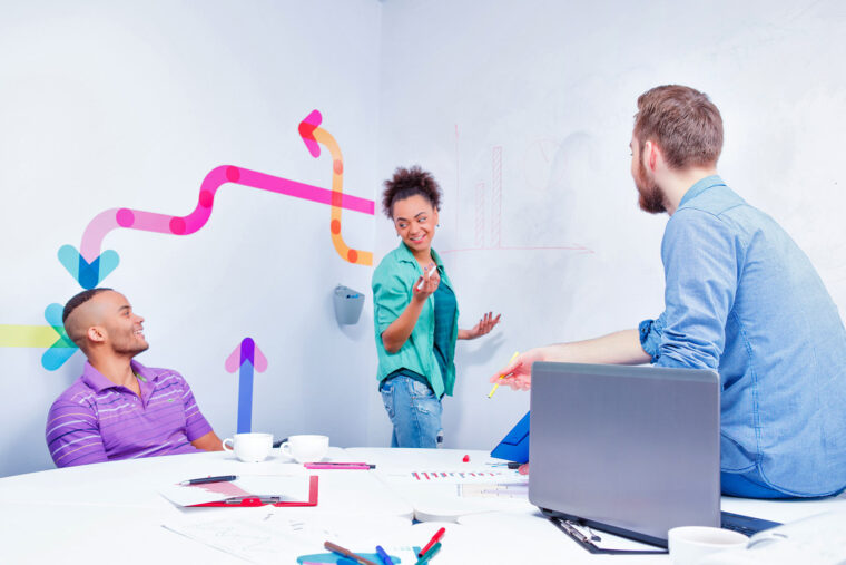 moodshot creative people at brainstorming